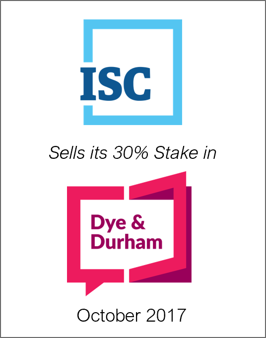 October 2017: Origin Merchant Securities Inc. Acts as Exclusive Financial Advisor to Information Services Corporation on the Sale of its Stake in Dye & Durham Corporation