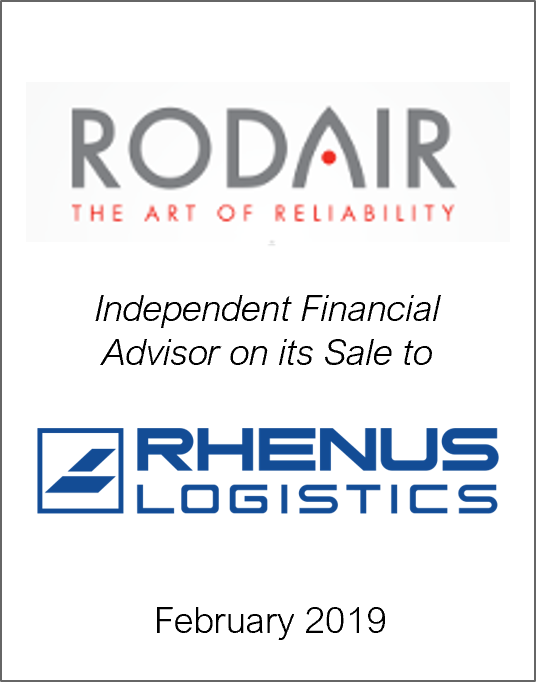 February 2019: Origin Merchant Partners Advises Rodair on its Sale to The Rhenus Group